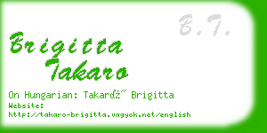 brigitta takaro business card